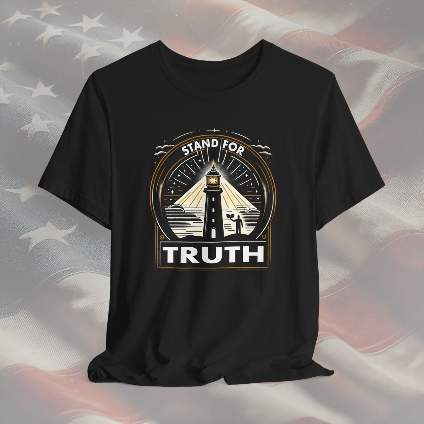 Stand for Truth Unisex T-Shirt - Lighthouse Graphic, Inspirational Activism Tee, Gift for Truth Seekers, Inauguration Day Statement