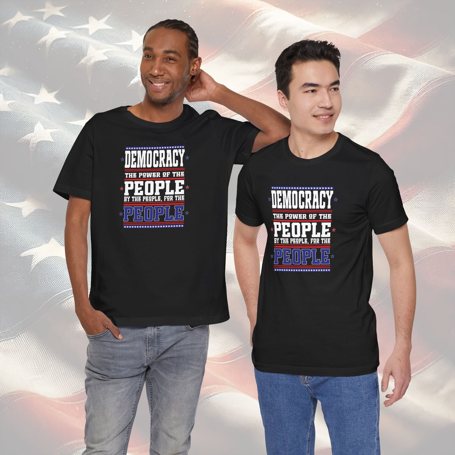 Democracy Quote T-Shirt - Power of the People Patriotic Gift, Election Day & Inauguration Day Shirt, Unisex Activism Tee