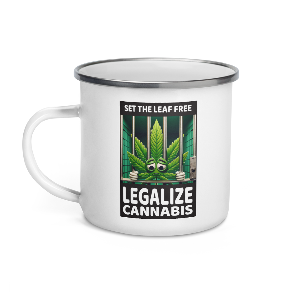 Set the Leaf Free Enamel Mug