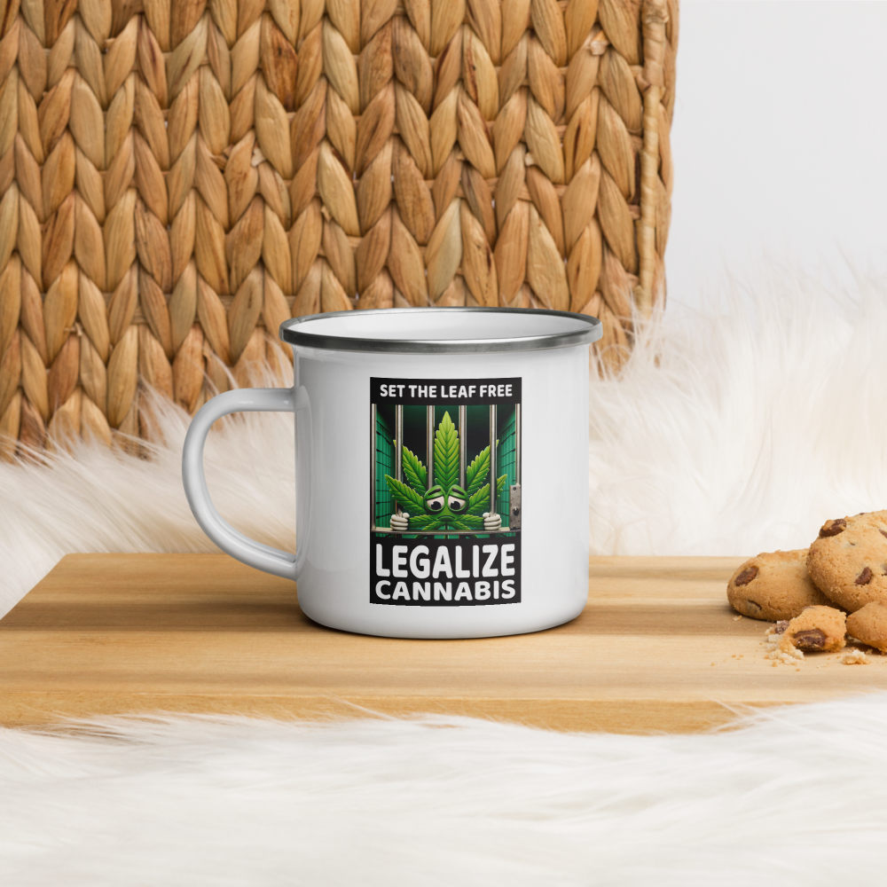 Set the Leaf Free Enamel Mug