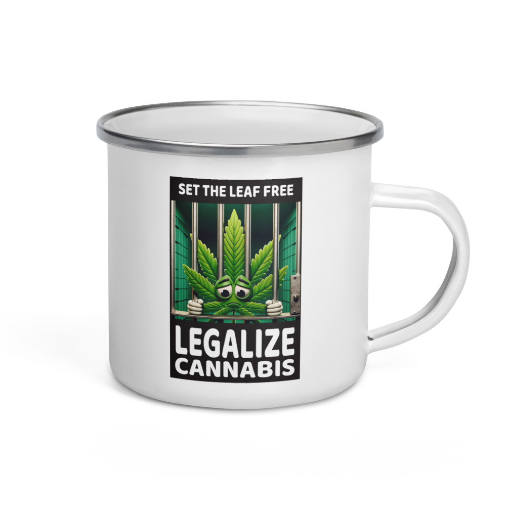 Set the Leaf Free Enamel Mug