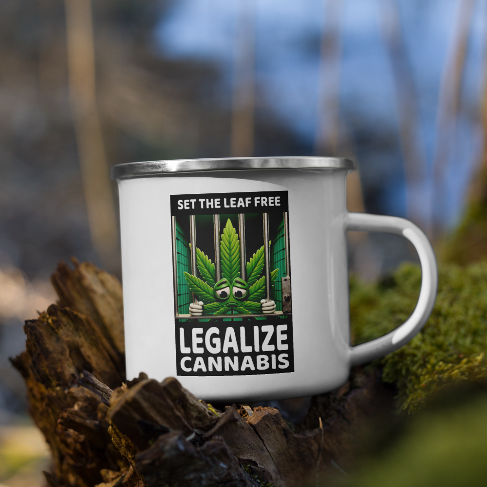 Set the Leaf Free Enamel Mug