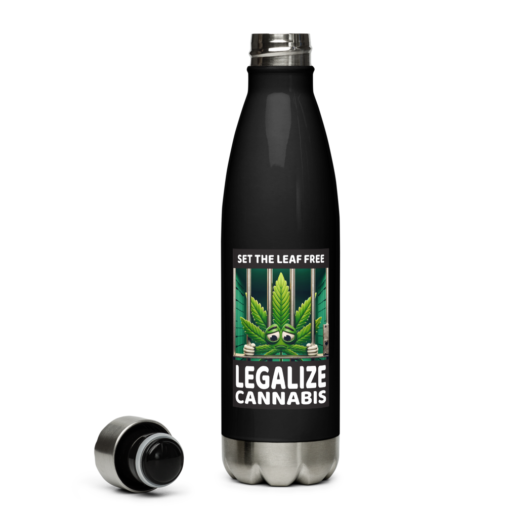 Set the Leaf Free Stainless Steel Water Bottle, 17 oz