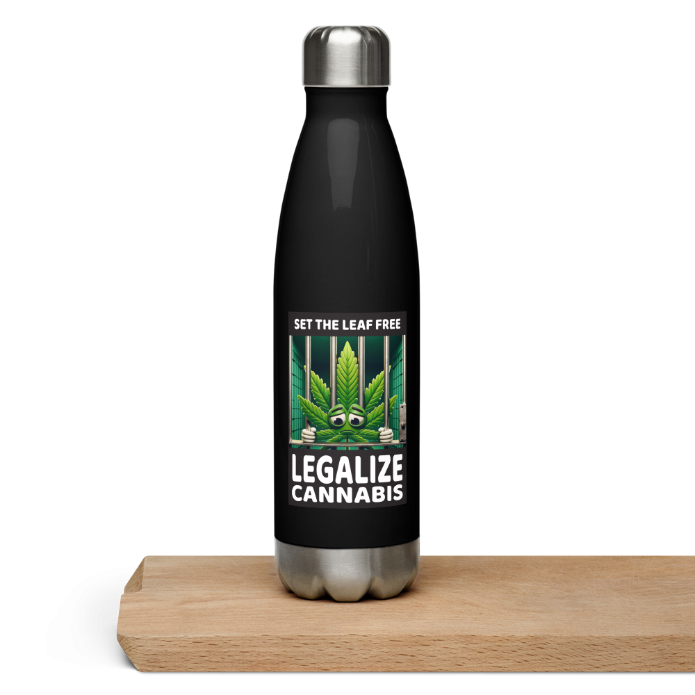 Set the Leaf Free Stainless Steel Water Bottle, 17 oz